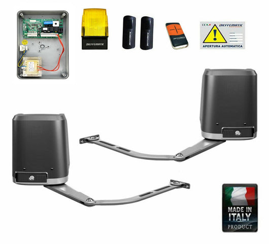 KIT AUTOMATISMO CANCELLO A BATTENTE A BRACCI ARTICOLATI 24V ANTE PILASTI GRANDI