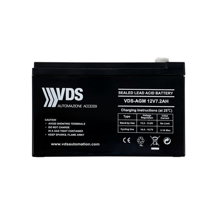 BATTERIA BATTERIE RICARICABILE 7AH 7 AH 12V PER ALLARMI ALLARME ANTIFURTI