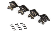 Protezione angolare vintage, 4 pezzi, acciaio inox.