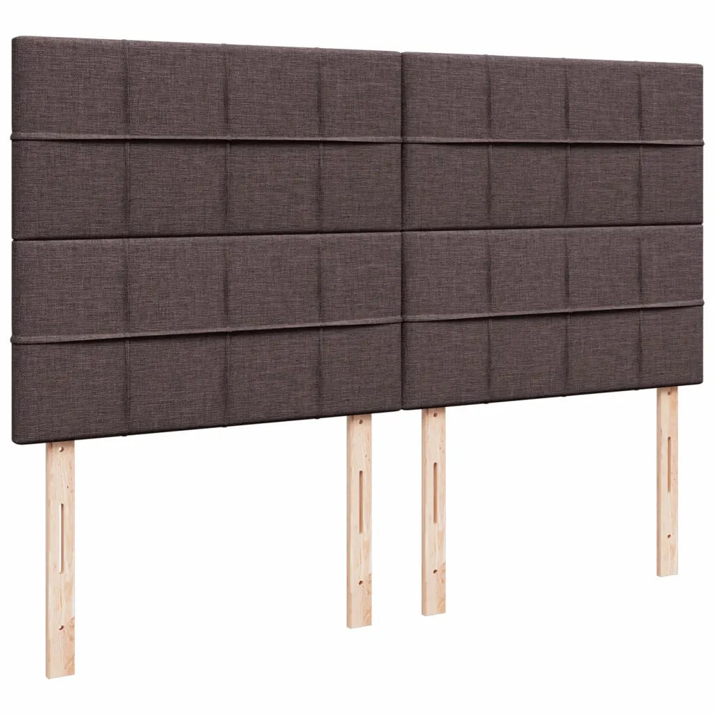 Giroletto a Molle con Materasso Marrone Scuro 180x200cm Tessuto 3291362