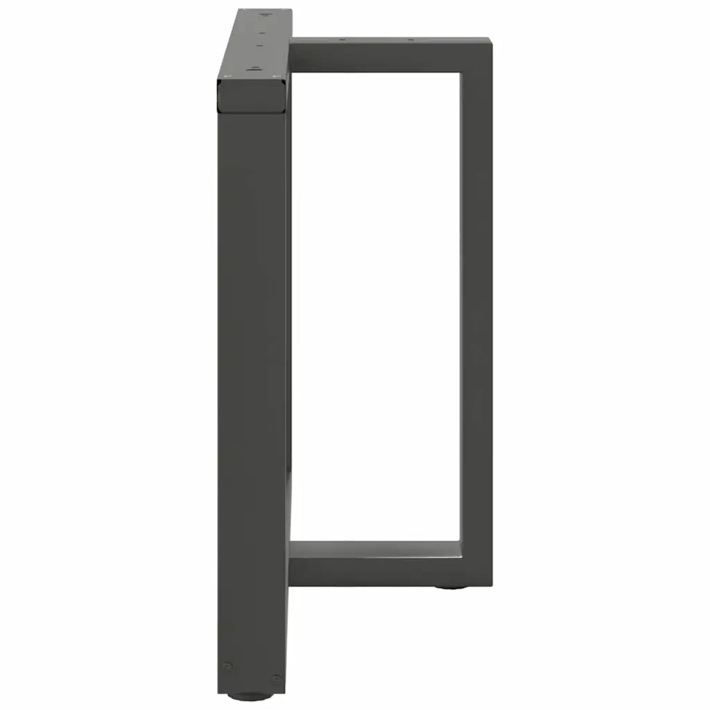 Gambe per tavolo da pranzo a forma di T 2 pz Antracite 90x35x(72-73) cm Acciaio 4013066