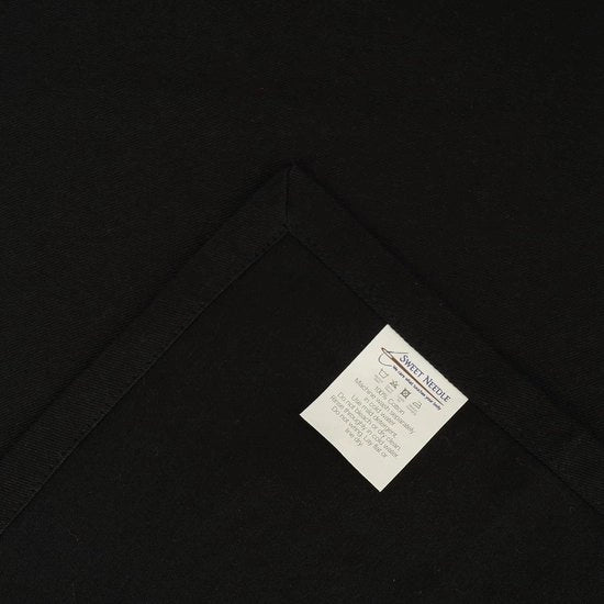 Tavolo da pranzo per 6 persone - nero - 40 x 230 cm - 100% cotone - keperstof - geverbato - colore uniforme - tovaglia decorativa - festa - ristorante - esterno - lavabile in macchina