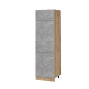 Armadio frigorifero R-Line Calcestruzzo/Rovere dorato 60 cm Vicco