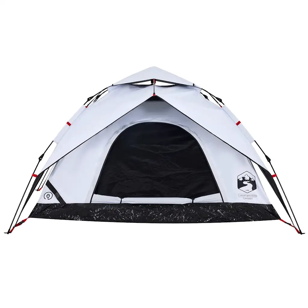 Tenda 5 Persone Bianca in Tessuto Oscurante a Rilascio Rapido 4004188