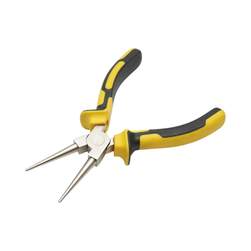 Pinze a becco tondo professionali Crownman da 165 mm in acciaio Cr-V