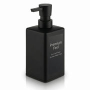 Dispensatore di sapone nero - Dispensatore di sapone riutilizzabile - Sapone liquido - Design moderno - Funzione pompa duratura - Finestra in gomma di alta qualità - Contenitore di sapone