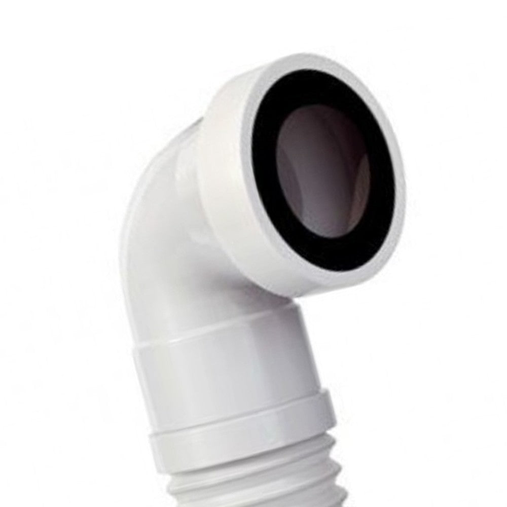 Manicotto estensibile curvo per w.c. da 27-45cm senza troppo pieno