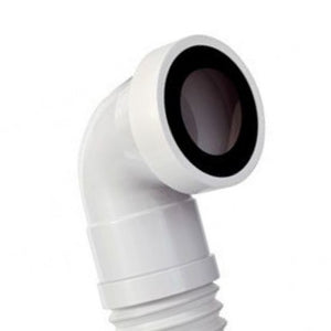 Manicotto estensibile curvo per w.c. da 27-45cm senza troppo pieno