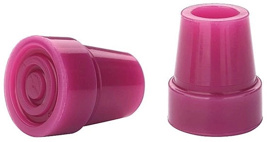 Doppi di gomma sostitutivi per passeggio - Stile da camminatore - Blu - Suggerimenti per passeggini - Adatto per manici da 19 mm - 2 pezzi