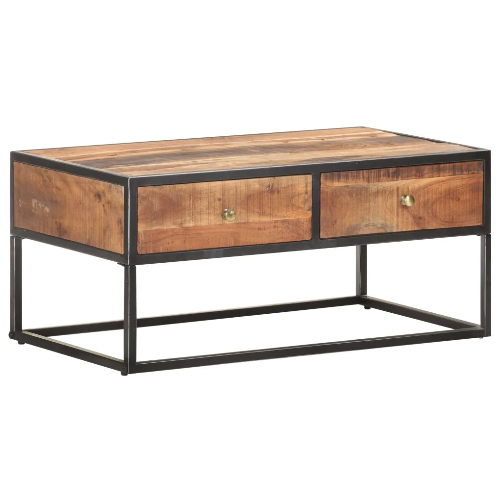Tavolino da Salotto 90x50x40 cm in Legno di Acacia Grezzo 320912