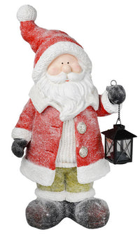 Statuina Babbo Natale H58 cm in Resina con Lanterna