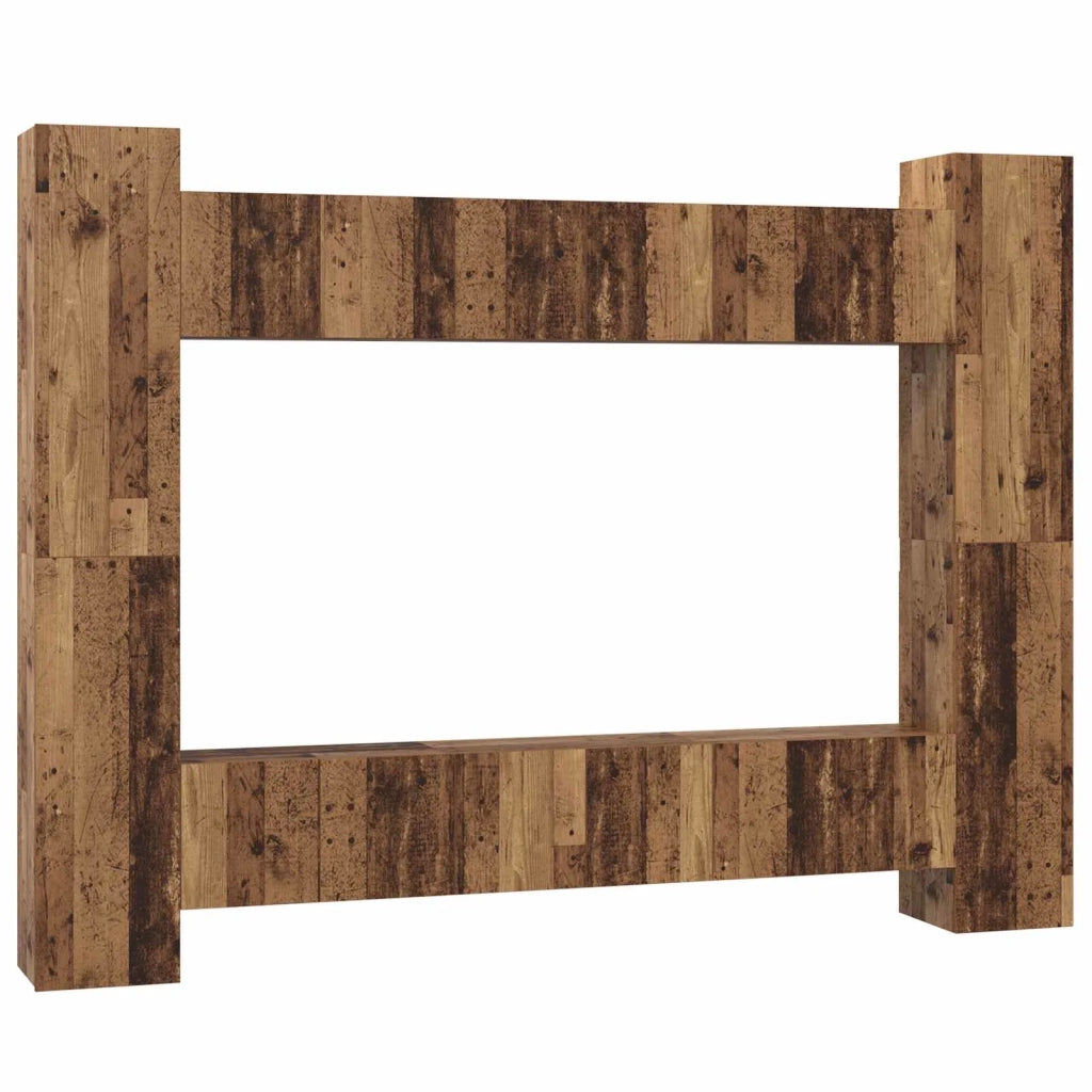 Set mobile TV 10 pcs Legno vecchio 30,5 x 30 x 90 cm 3393228