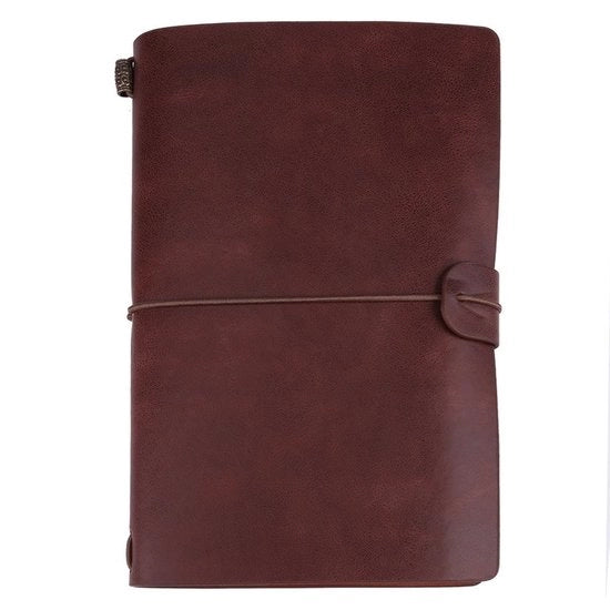 Libretto di Note in Pelle PU - Taccuino di Viaggio - Diario Personale - Blocco di Note Riscrivibile - Progetto Classico - 5 Colori