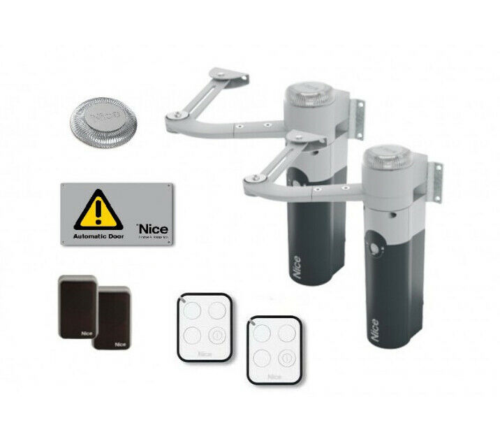 KIT CANCELLI BATTENTE ANTA 1,8M BIDIREZIONALE NICE WALKYKIT 2024 WALKY2024BDKCE