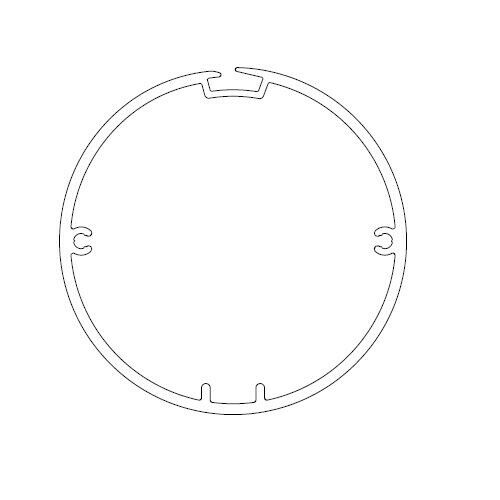 OGIVA 80X2,5 COULISSE RUOTA + CORONA PER SERIE S Ø 35 MM NICE 513.18000 GARANZIA