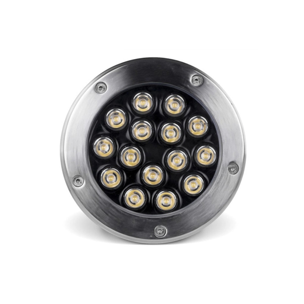 Trade Shop - Faretto Led Wisdom 15w 1350lm Segnapasso Calpestabile Incasso Per Esterni Ip65 - -bianco Freddo      -