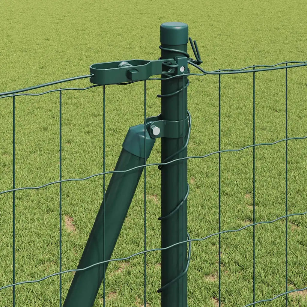 Recinzione da Giardino | Recinzione con Posto Verde 1,2 x 10 m Acciaio e PVC