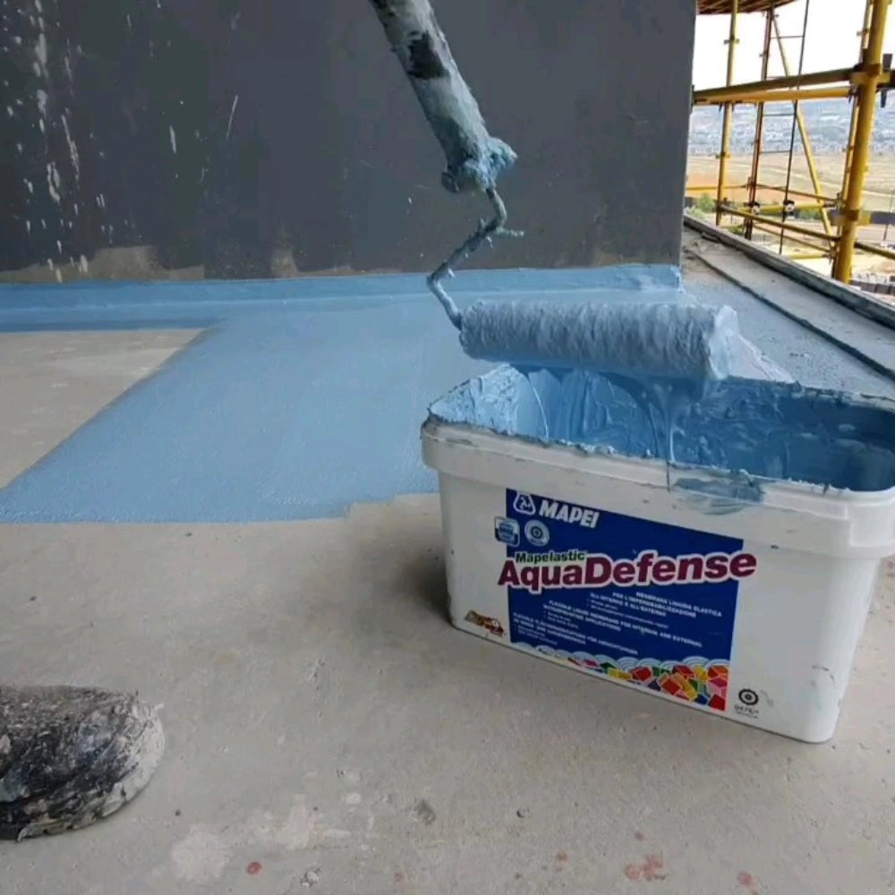 Membrana liquida elastica impermealizzante rivestimenti mapelastic aquadefense *** formato 7.5 kg, confezione 1