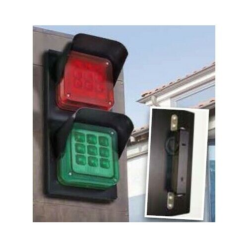 SEMAFORO SEGNALATORE A LED ROSSO/VERDE TRAFFIC 2 550/3018 AUTOMAZIONE ORIGINALE