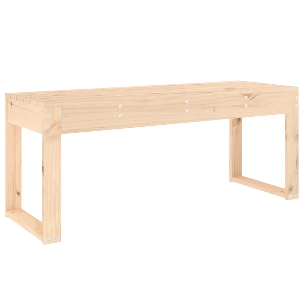 Panca da Giardino 110x38x45 cm in Legno Massello di Pino 825093