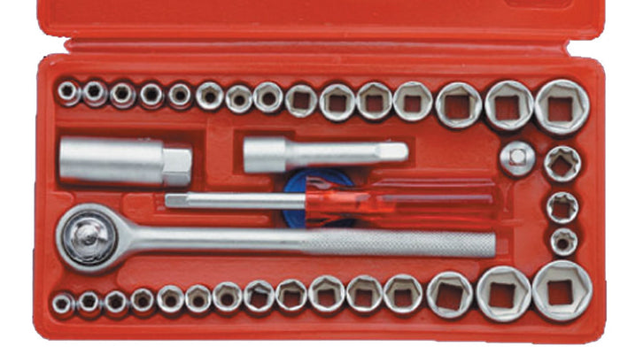 confezione 40 chiavi a bussola gr.1/4-3/8"rif.79540 cod:ferx.23354