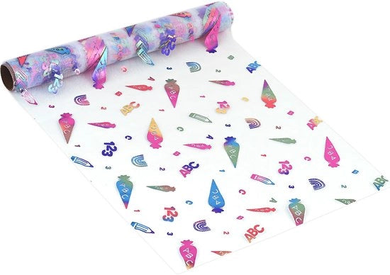 Decorazione per l'iscrizione scolastica con sacchetti di dolciumi a tema ABC - 600 cm x 29 cm
