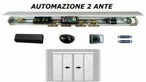 PORTA AUTOMATICA SCORREVOLE 2 ANTE INGRESSO AUTOMATICO VARCHI CONTROLLO ACCESSI