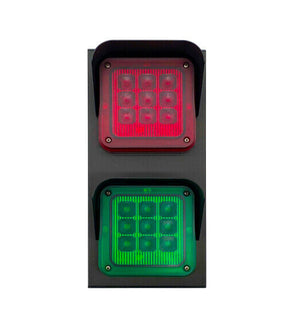 SEMAFORO SEGNALATORE LED ROSSO VERDE SEGNALAZIONE BLOCCO VARCHI PORTE ACCESSI