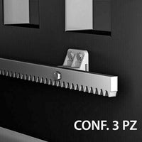 ATTACCO PER CREMAGLIERA IN METALLO AVVITARE ZINCATO PIU PER CANCELLO SCORREVOLE