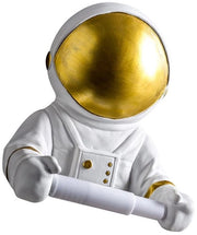 Supporto per carta igienica astronauta con rullo per carta igienica e asciugamano, rullo per carta igienica con dispensatore per asciugamani in carta, decorazione per la stanza da bagno.