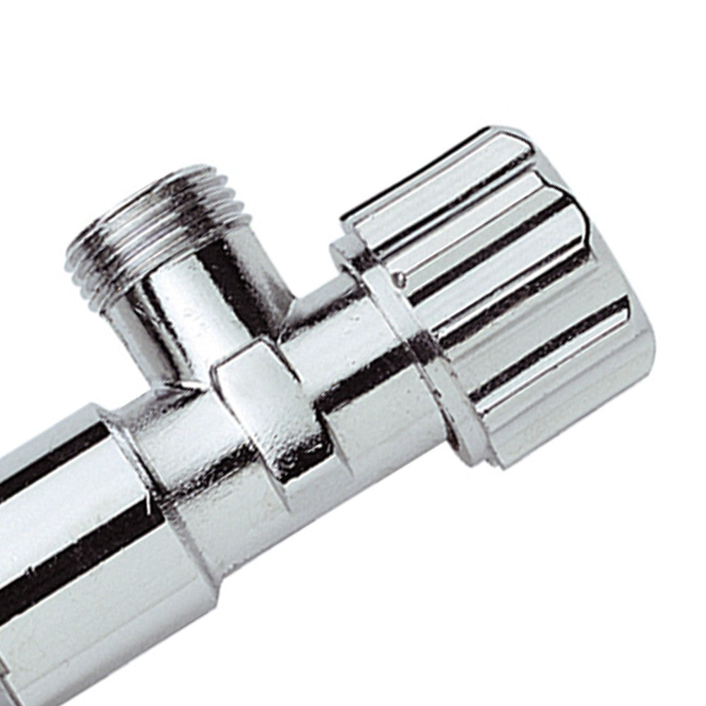 Rubinetto sottolavabo 1/2x1/2 con rosetta inclusa