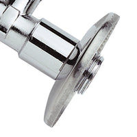 Rubinetto sottolavabo 1/2x1/2 con rosetta inclusa