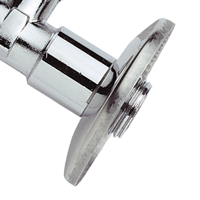 Rubinetto sottolavabo 1/2x1/2 con rosetta inclusa