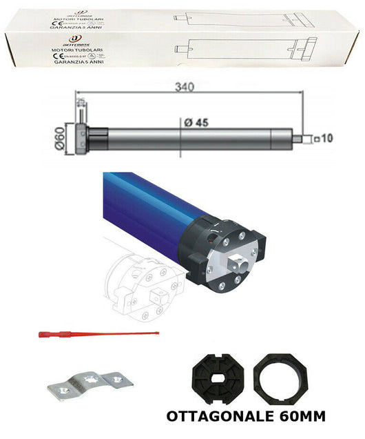 MOTORE AVVOLGIBILE X TAPPARELLA TAPPARELLE SHORT 34 CM CORTO 20KG 10 NM