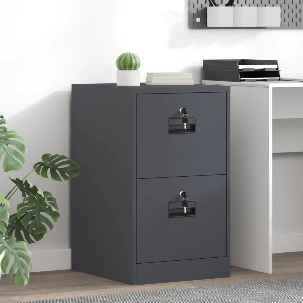 Armadio per File con cassetto Antracite 44 x 50 x 74,5 cm CFW2770988