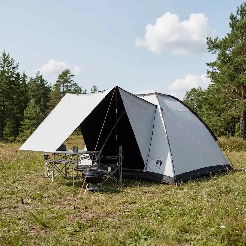 Tenda da campeggio con tetto Bianco Blackout 275 x 215 x 125 cm 42028651