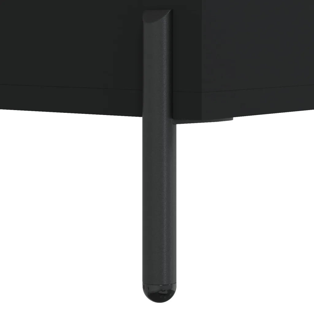 Credenza Nero 34,5x34x90 cm in Legno Multistrato 828677