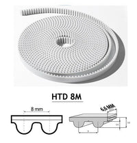 CINGHIA DENTATA DI RICAMBIO 6 METRI SPESSORE 6,6 MM X MOTORE GARAGE AUTOMAZIONE