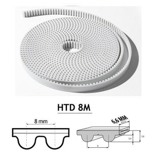 CINGHIA DENTATA DI RICAMBIO 6 METRI SPESSORE 6,6 MM X MOTORE GARAGE AUTOMAZIONE