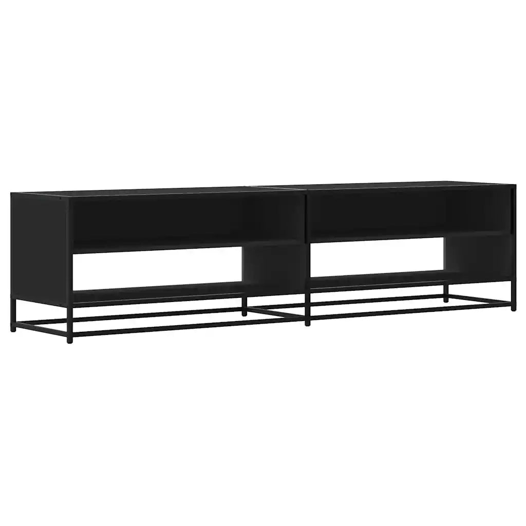 Mobile Porta TV Nero 180,5x40x46 cm in Truciolato 3300800