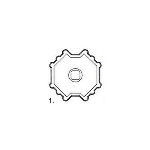 ADATTATORE OTTAGONALE RULLO Ø60MM NORTON AUTOMAZIONE AUTOMATISMI ORIGINALE NUOVO