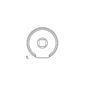 ADATTATORE TONDO RULLO Ø50MM NORTON AUTOMAZIONE AUTOMATISMI ORIGINALE GARANZIA