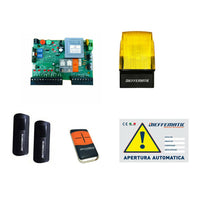KIT START PER CANCELLO SCORREVOLE PORTA GARAGE 1 MOTORE 230V 220V SCHEDA COMANDO