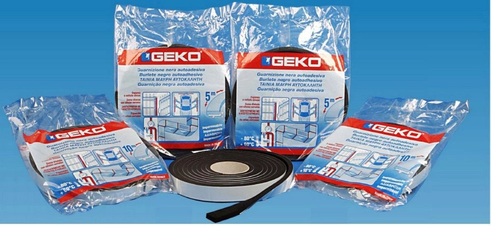 15pz parafreddo profilo imperm. 20x5 mm da 10 m nero cod:ferx.11495