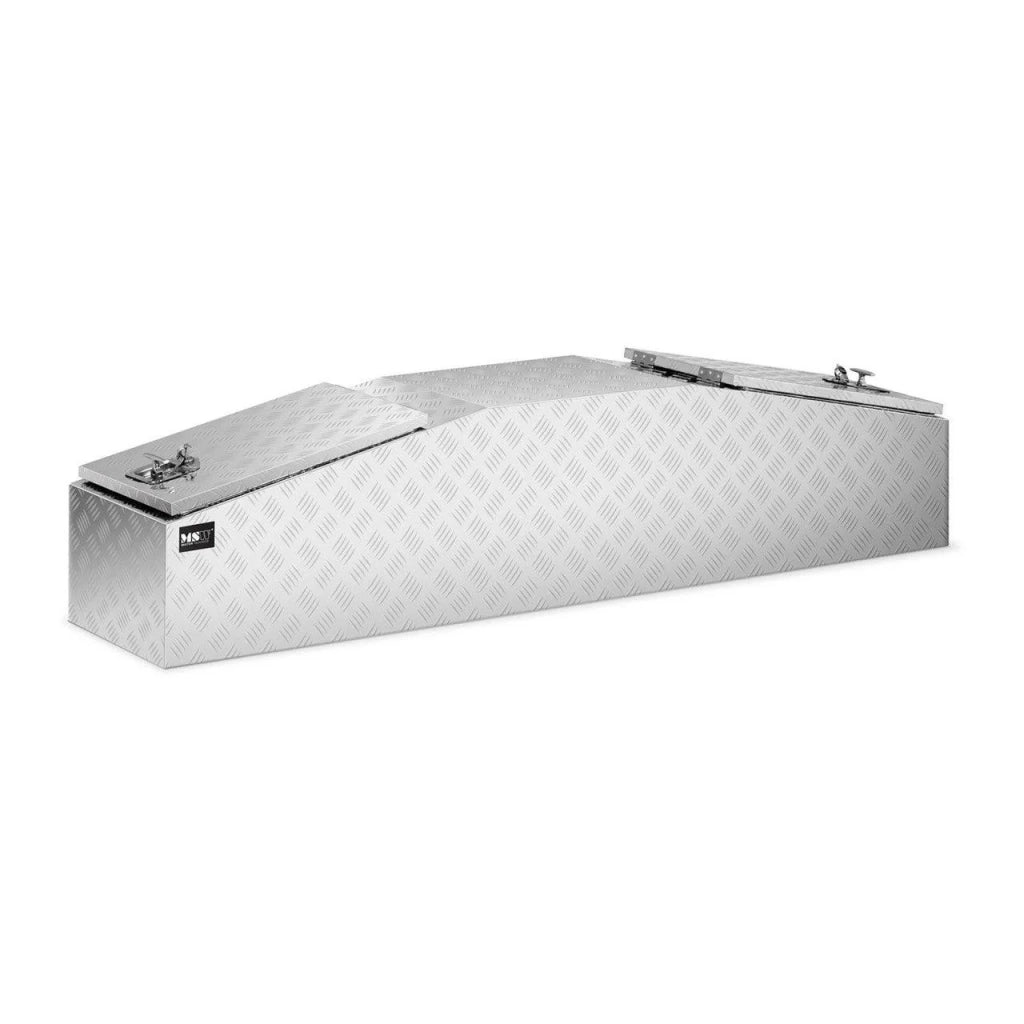 Cassapanca in alluminio 177 x 40 x 40 cm 280 litri con serratura 14_0001073
