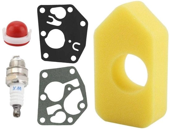 Filtro d'aria per candela - Prestazioni elevate - Filtro d'aria - Ricambi per carburatore - Olio per carburatore - Set - Dimensioni 12,5 x 7 x 3 cm - Kit filtro