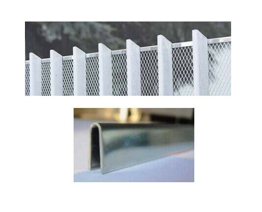 PROFILATO 3 METRI U PER RIFINITURA RETE CERTIFICATA PER CANCELLO ANTA SCORREVOLE