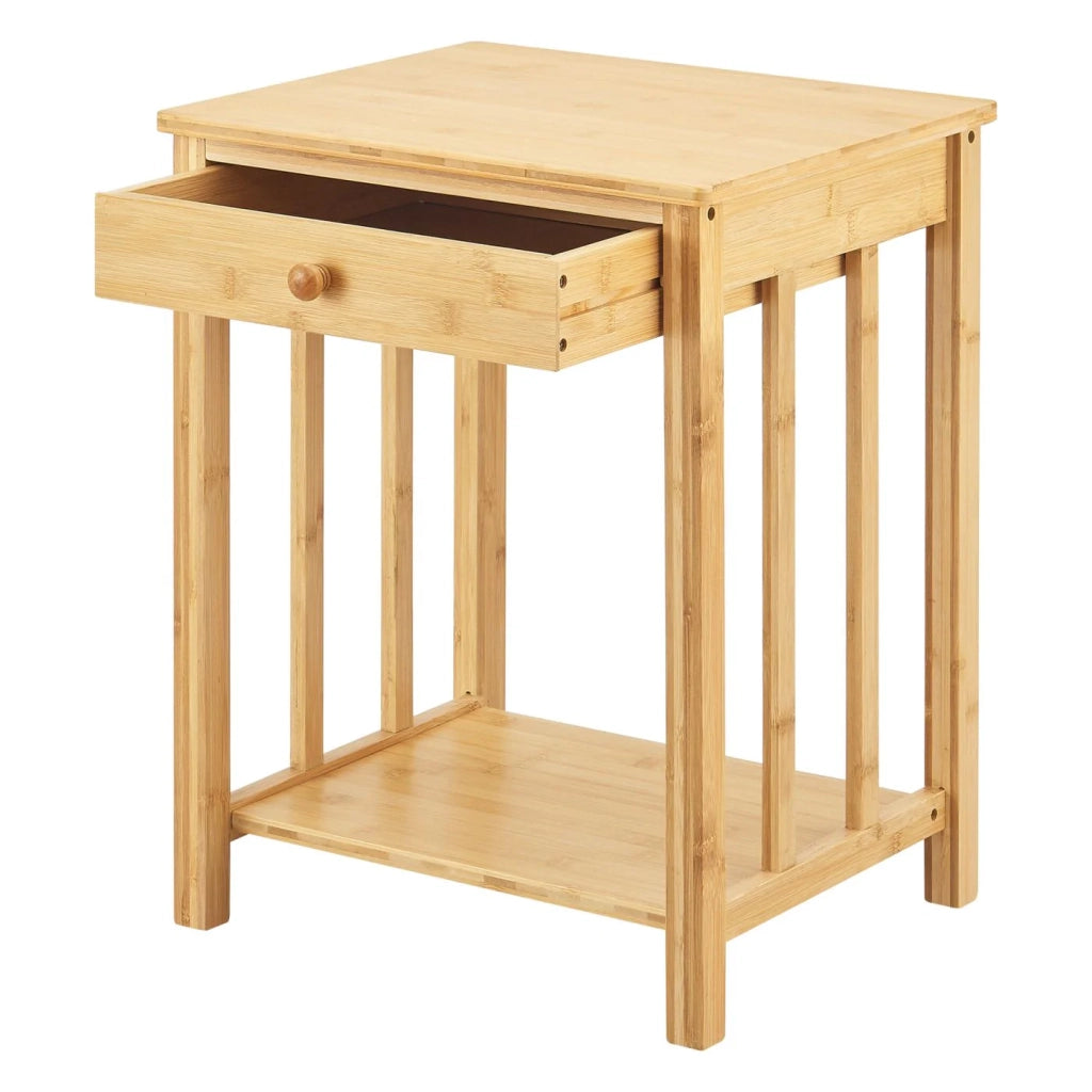 Set di 2 tavolini laterali in bambù 51 x 40 x 35 cm naturale 03_0009711