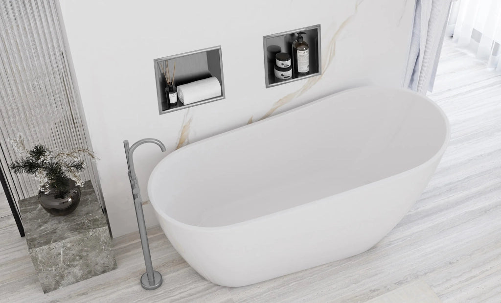 Mensola Bagno 30x30 Steel Brush