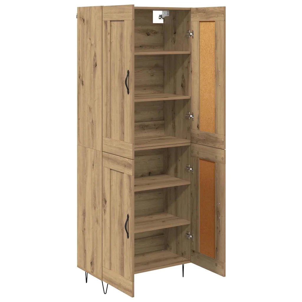 Credenza-Buffet-Armadio da cucina Rovere artigianale 69,5 x 34 x 180 cm 139175